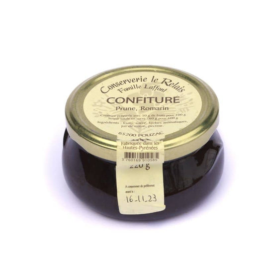 Confiture prune, romarin