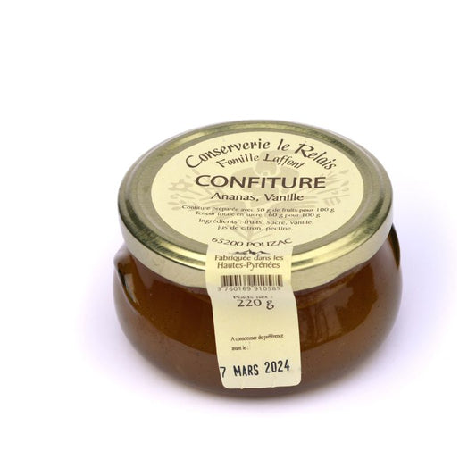 Confiture ananas, vanille