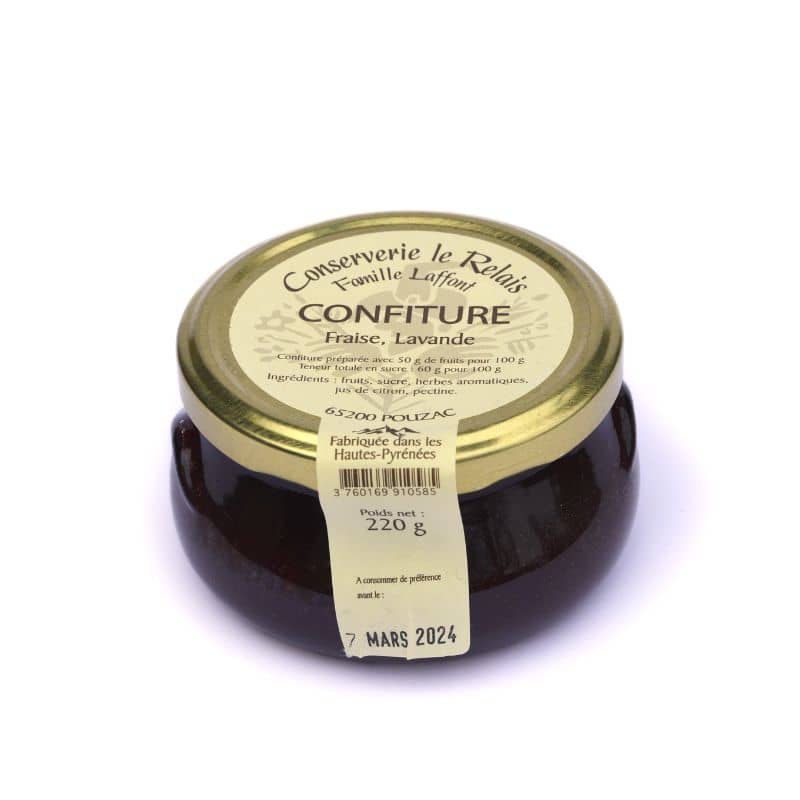 Confiture fraise, lavande