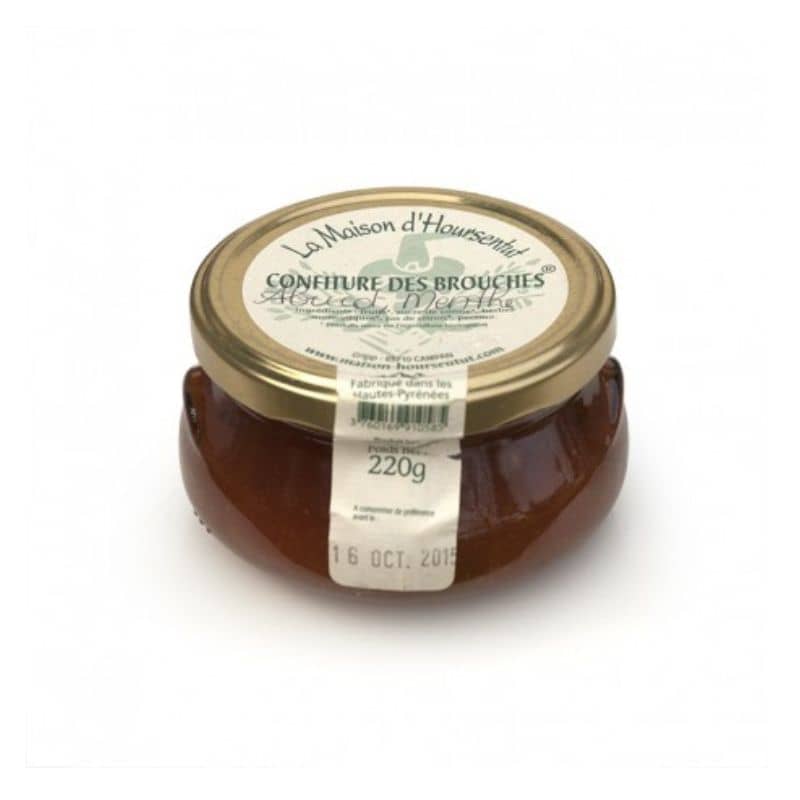 Confiture abricot, menthe