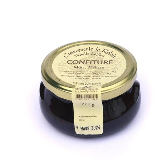 Confiture mûre, mélisse