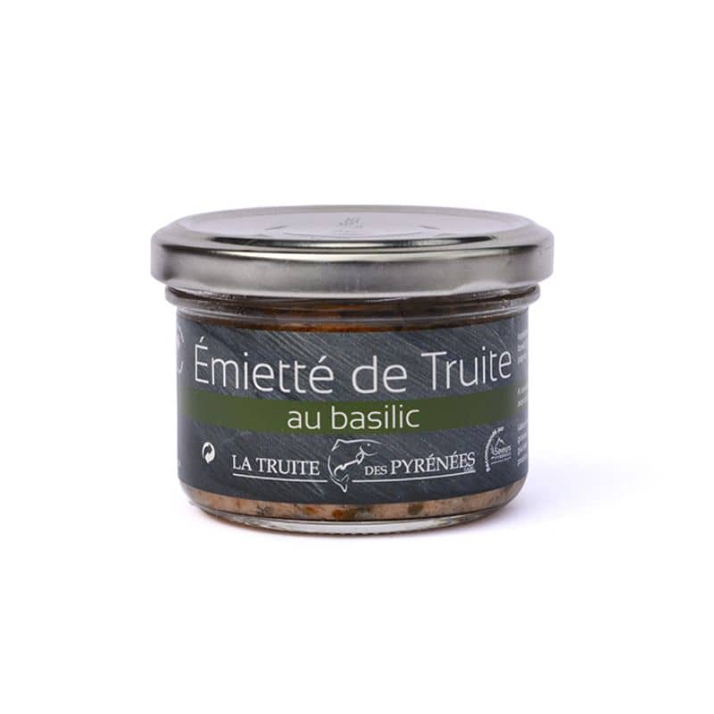 Emietté de truite au basilic